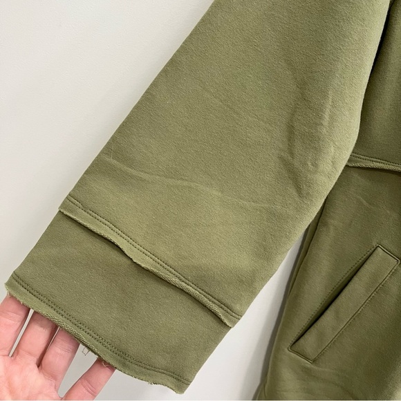 Neon Buddha paint the sky jacket Olive green size artsy Lagenlook quirky small - Picture 5 of 10